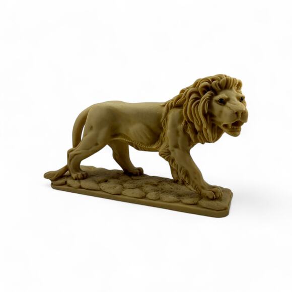 Vintage Lion Figurine Sculpture Statue Resin Single Bookend Decor - Picture 2 of 16